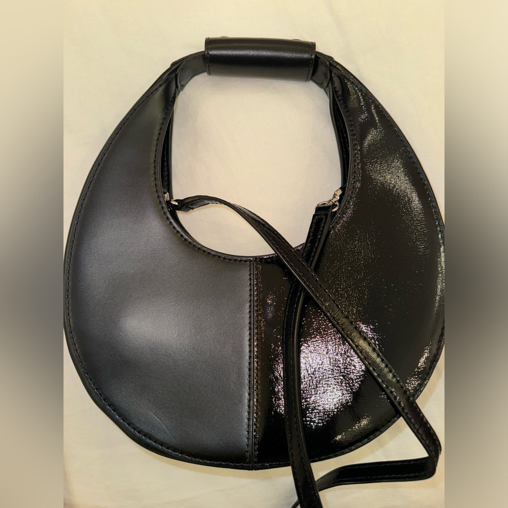 NEW without tags , STAUD mini moon split bag, black